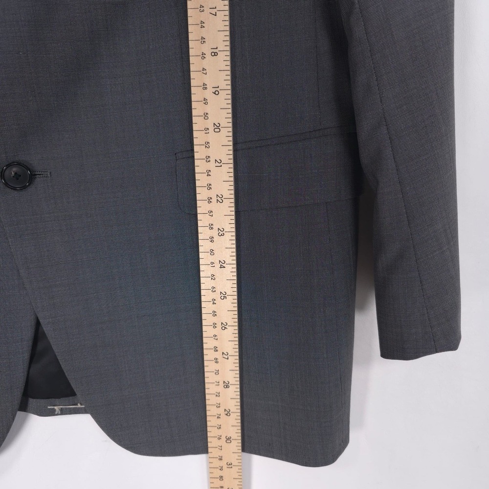 Theory Men's Blazer 44R WELLAR IVOR 2Button VIRGIN WOOL SILK Blend Gray E0171125 - Picture 5 of 11